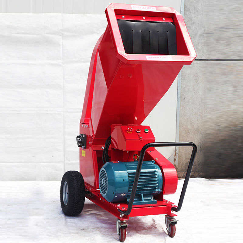 小型树枝粉碎机园林绿化果园树叶枝条碎木机柴油动力移动式碎枝机 - 图1