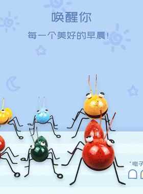 跨境铁艺蚂蚁家用办公桌电视柜花盆园艺装饰摆个性高级