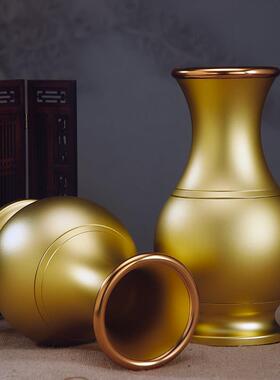 圆通佛具用品大全全铜供具套装香炉家用圣水杯供果盘花瓶佛前供灯