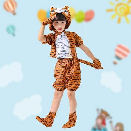 正品儿糖出果屋里的老虎演服爱跳舞的小小怪兽两只老童虎小动物表 - 图0