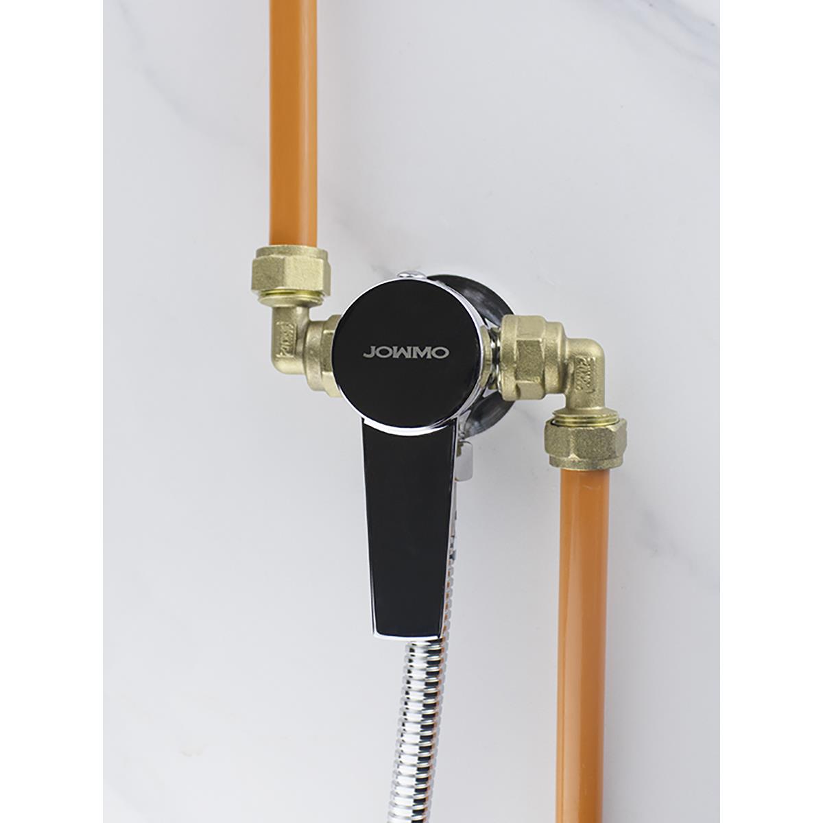 All Copper Exposed Shower Faucet Household Rain Hot and Cold Water Switch Electric Water Heater Solar Universal Mixing Valve