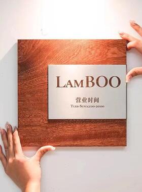 定制门牌高档金属家用住宅酒店企业铭牌铝合金门牌号创意欧式复古