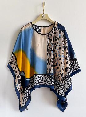 Women'S Ditsy Floral Print Style Scarf, Lightweight Smooth