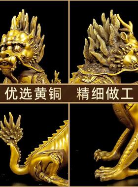 法务办公铜獬豸摆件神兽獬豸律所装饰品公正律师法官礼品法兽獬豸