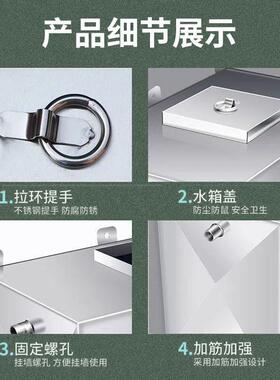 304不锈钢壁挂式家用工业卧式储水蓄水桶屋顶太阳能水塔储水箱