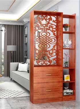 新中式屏风隔断客厅家用现代简约镂空双面间厅遮挡进门入户玄关柜