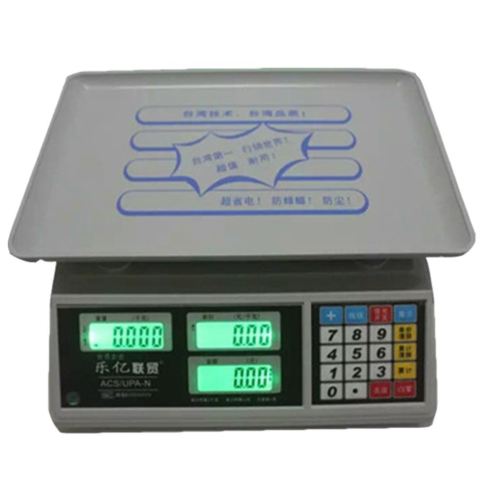 乐亿联贸电子秤计价计重秤蔬菜水果称UPA-Q30公斤快递包裹超市 - 图2