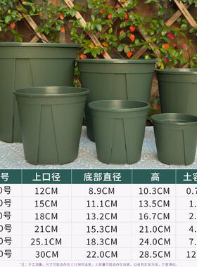 爱美控根青山盆白色透气加仑盆月季绣球大号家用塑料花盆厂家直销