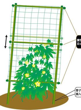 月季栅栏篱笆支架阳台攀爬支架铁线莲葡萄架爬藤花架子室外藤架
