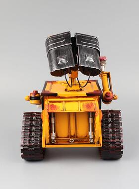 复古创纸意瓦力1060机器人模型金属抽盒客厅纸巾铁储钱罐摆艺件礼