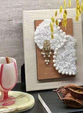 小众手工装饰相框设计师款样板房家居软装饰品几何摆件桌面摆台
