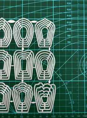 DIY花朵套装 金属碳钢刀模手工压花蚀刻切割刀模cutting die