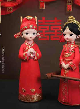 古风女孩摆件宫廷风摆件汉服女孩摆件宫廷格格摆件娃娃婚庆礼