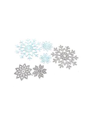 scrapbookingDIY切割刀模碳钢刀模压花刀模模板圣诞节三朵雪花
