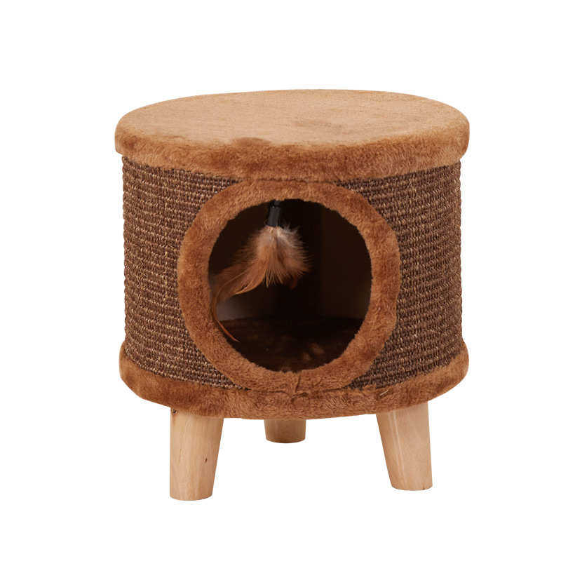 猫窝凳子四季猫咪宠物窝圆形凳子现代简约猫咪房子封闭式猫窝,淘宝优惠券,粉丝福利购,淘宝优惠卷