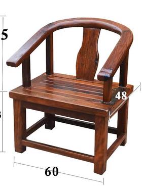 M&老船木新中式椅子实木圈椅沙发太师椅茶椅休闲椅围椅皇宫主人椅