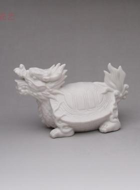 正品包 邮陶瓷龙龟马生肖财元宝福摆件工艺品桌面风招水用马品 摆