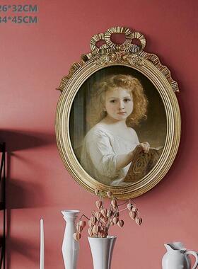 欧式宫廷风格复古怀旧摆台挂墙两用树脂相框古典照片墙复古艺术