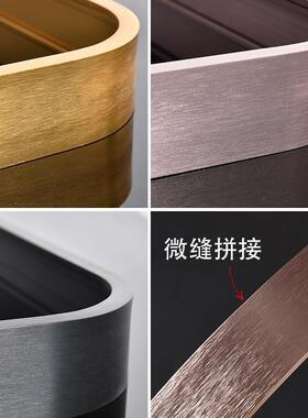 现代简约铝合金长方形镜框 卫生间玻璃框可定制圆角画框