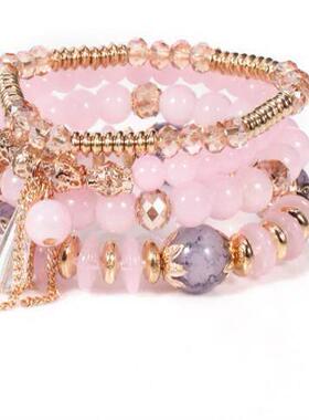 personalized bracelets multi-layer pearl bracelet bangle