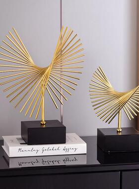 现代轻奢雄鹰展翅电视柜酒柜玄关家居装饰创意抽象办公室桌面摆件