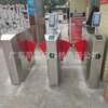 Factory entrance pedestrian passage bicycle lane swipe card face recognition access control attendance passage swing gate wing gate turnstile