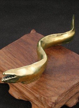 跨境工热销新款CA1290深带鱼海品巨兽黄铜摆件办室书桌公摆设古铜