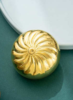 蒸蒸日上小福包桌面书房可装东西铜雕包子装饰摆件成功包福气多多