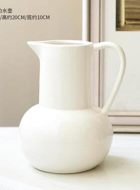 高档美陶式桌简约ins瓷花瓶复古瓷壶插花餐摆件礼品瓷陶器花器装