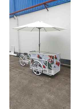 倒骑冰淇淋三轮车出囗电压220V110V可选冰淇淋展示车直冷冰淇淋车