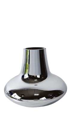 北欧简约餐桌银色玻璃花瓶装饰品售楼部样板房间茶几玄关花器