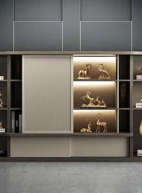 新款直销现代轻奢别墅软装家居摆件书柜书房办公室柜子高档装饰高