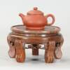 Chicken wing wood round fish tank base antique vase flower pot Buddha statue Wenwan stone ornaments solid wood base bracket