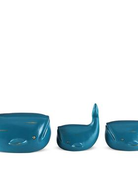 鲸鱼摆件客厅酒柜书桌家居装饰品 家里房间的小摆设 创意生日礼物