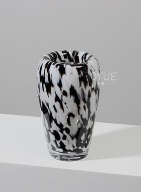 中古风波点琉璃复古小众花瓶现代简约复古插花样板间桌面家居摆件
