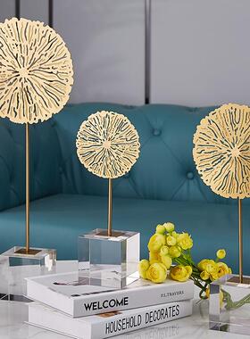 现代意约金属摆件玄关样板间工桌面饰品GTY548创电视柜美式简软装