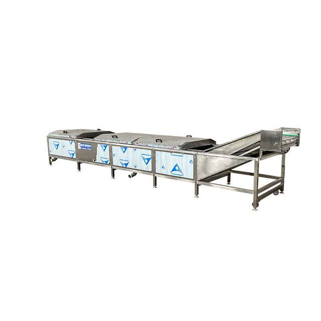 Fully automatic large bus sterilization line, prepared vegetable cooking, blanching and sterilizing line, snack food low temperature sterilization equipment