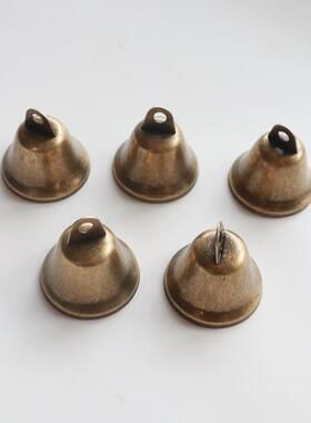 3.8cm古青铜加厚开口铃铛寺庙diy风铃挂件饰品配件复古喇叭钟铃铛