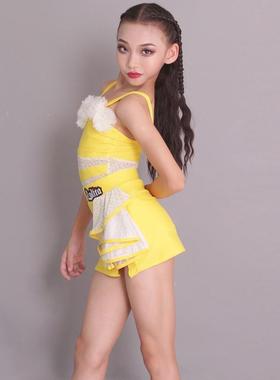 洛利塔女童表演服演出舞蹈服舞裙儿童拉丁舞练功套装少儿练习班服
