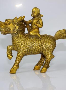 送子麒麟种类齐全尺寸齐全黄铜铸造精细雕刻匠心工艺黄铜送子麒麟
