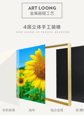 金属画框定制尺寸广告框架打印照片相框成品带玻璃装裱十字绣外框