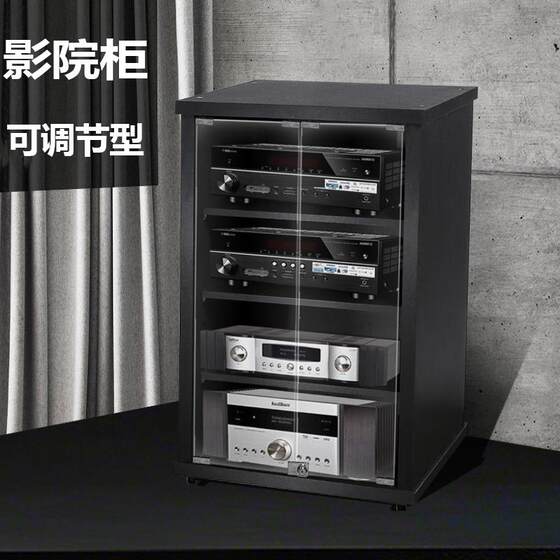 捷盛KTV影音机架带门功放机箱 音响器材脚架机架设备柜