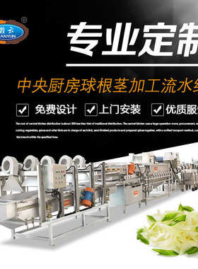 工业园区员工餐配送中心净菜流水线净菜加工生产线净菜加工设备