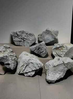 泡景沫观灰色石仿真工艺假石头装饰酒店石园林舞台造头景B9966青