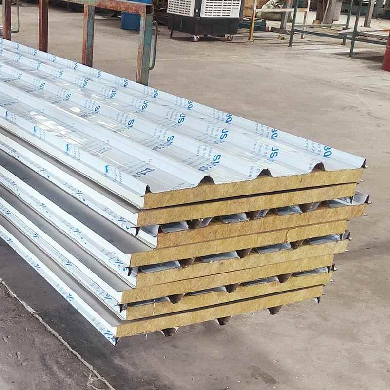 不锈钢货岩棉瓦防火隔热房温304CIP单降面双面瓦包送厂厂房专用瓦 - 图2