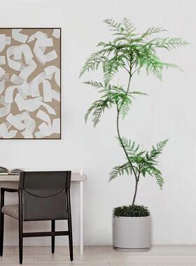 仿真植物蓝花楹中式禅意仿生绿植假树盆栽室内客厅落地装饰摆件