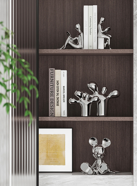 艺贝子轻奢高档酒柜软装饰品套装现代简约客厅电视柜书房书柜摆件