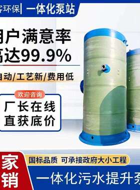 泵站雨水泵站污水泵站一体化预制提升泵站厂家定制