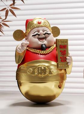指定暴富财神摆件工位招财店铺前台开业礼物高档新中式乔迁伴手礼