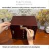 German combination lock jewelry storage box solid wood ring necklace box European style multi-layer hand jewelry storage box